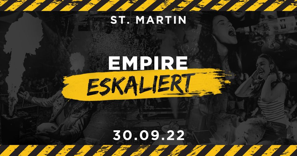 EMPIRE ESKALIERT ∙ Die Mega Party auf 3 Floors | 30.09.