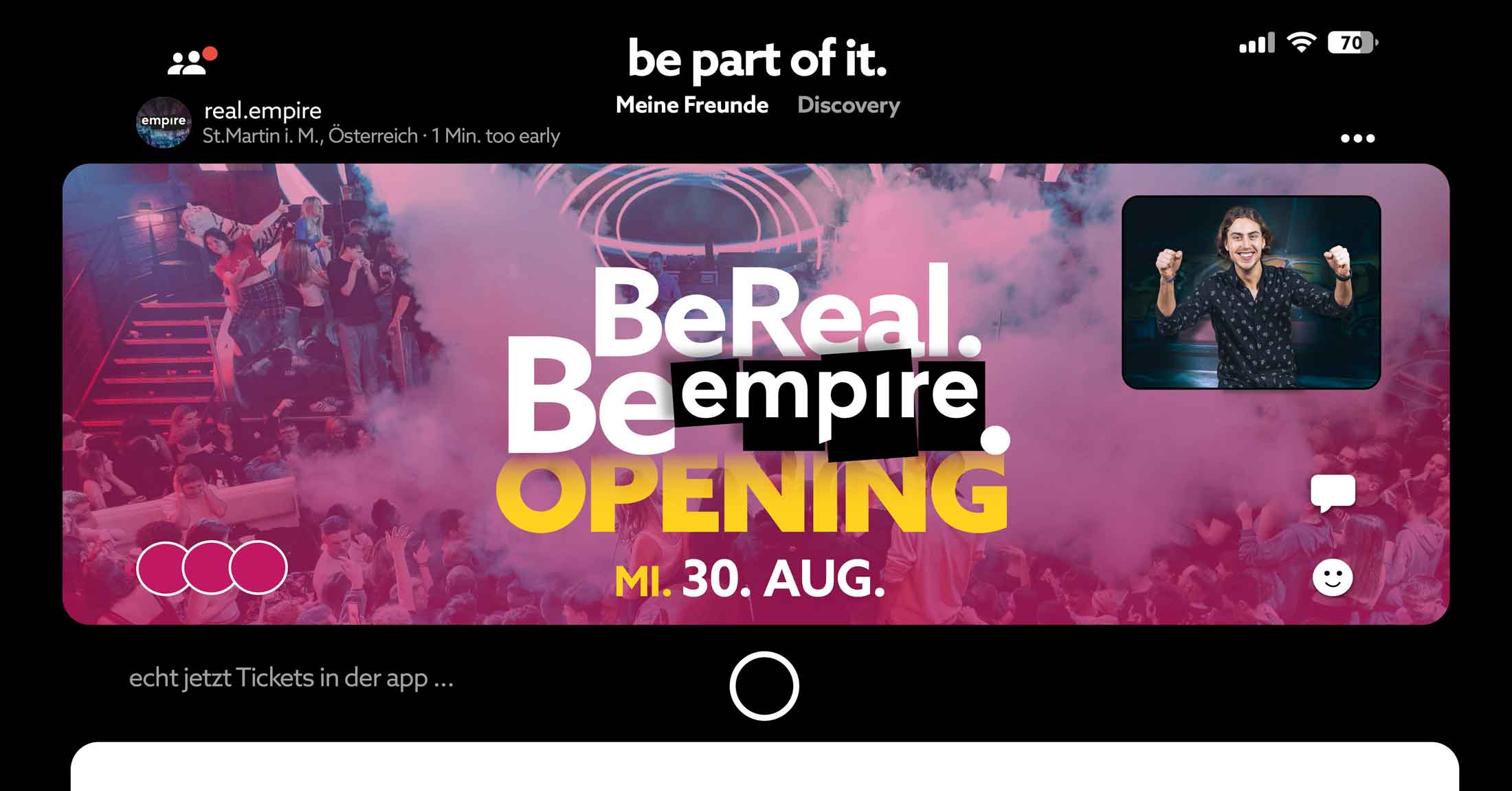 be real. be empire. empire OPENING 2023 | MI 30.08.