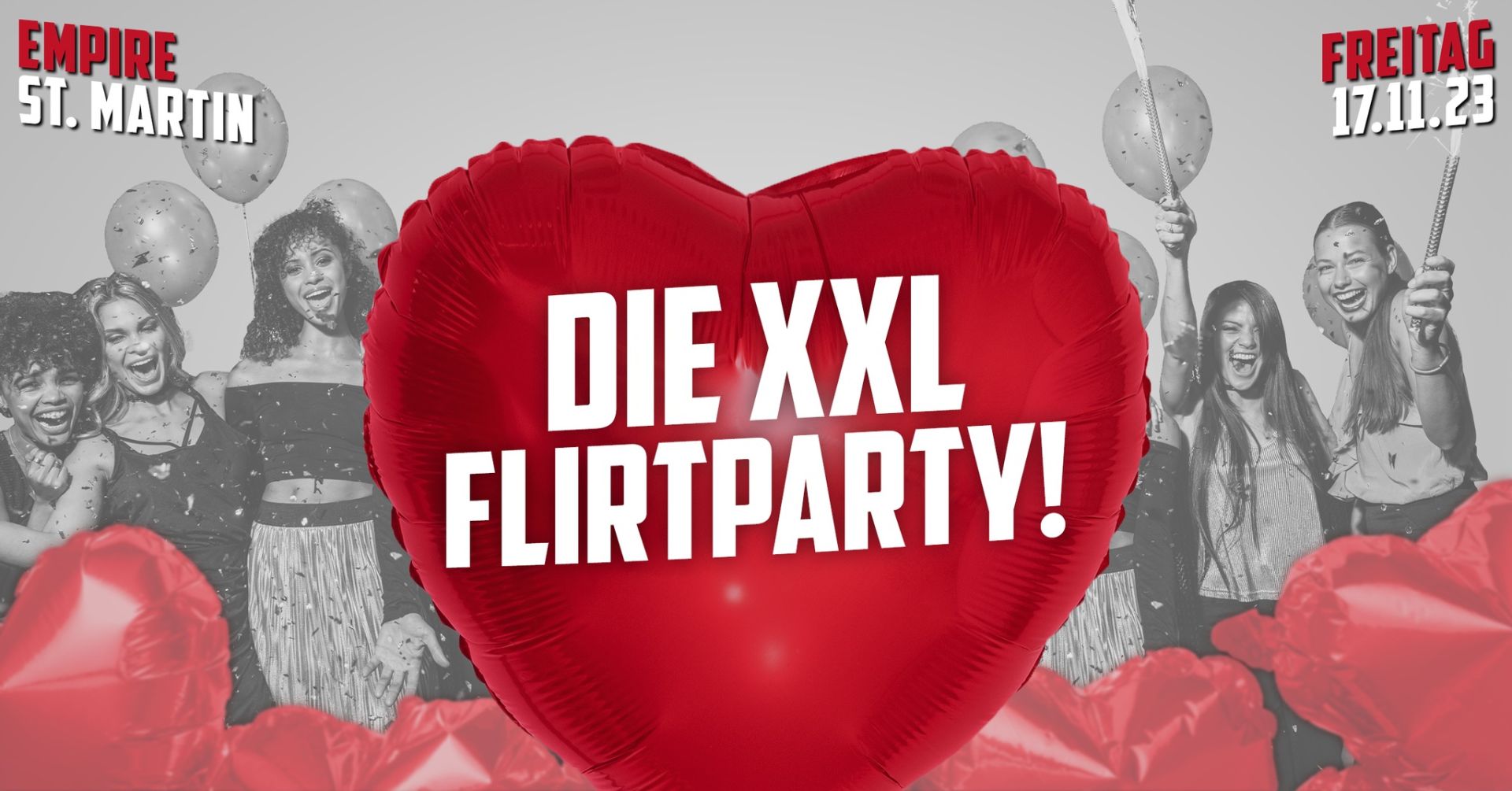 Die XXL Flirtparty auf 2 Floors | 17.11
